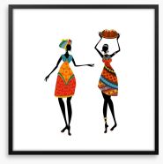Tribal chat Framed Art Print 56639914