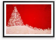Snowflake sparkle Framed Art Print 56768100