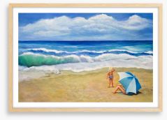 Raised on the beach II Framed Art Print 56862835