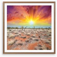 The colours of earth and sky Framed Art Print 57762092