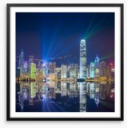 Hong Kong skyline reflections Framed Art Print 57781566