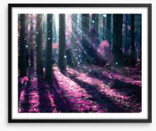 Deep in the magical forest Framed Art Print 57897515