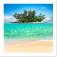Tropical island paradise Art Print 58043365