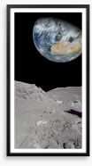 From the moon Framed Art Print 58095063