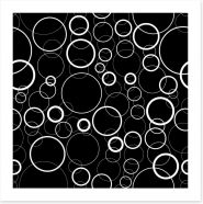 Monochrome rings Art Print 58283221