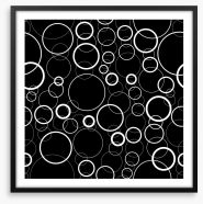 Monochrome rings Framed Art Print 58283221