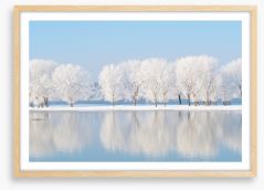 Winter reflections Framed Art Print 58341096