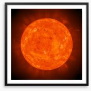 Solar sphere Framed Art Print 58342578