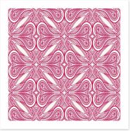 Deco nouveau in pink Art Print 58375906