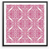 Deco nouveau in pink Framed Art Print 58375906