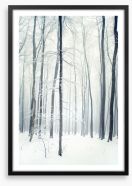 Winter forest Framed Art Print 58438380