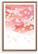 Falling blossom Framed Art Print 58964523