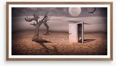 Doorway in the desert Framed Art Print 58965901