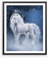 Unicorn in the stars Framed Art Print 59014044