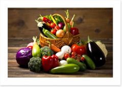 Vegetables in the basket Art Print 59025160