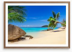 Tropical beach in Thailand Framed Art Print 59086629