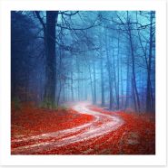 Magical forest road Art Print 59095852