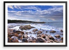 Rugged Tasmanian coast Framed Art Print 59153282