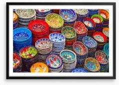 Rainbow ceramics Framed Art Print 59166270