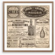 Potions and lotions Framed Art Print 59204100