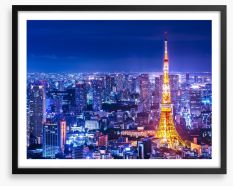 Tokyo tower twilight Framed Art Print 59420733
