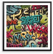 Street music graffiti Framed Art Print 59428004