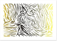 Tiger camouflage Art Print 59454010