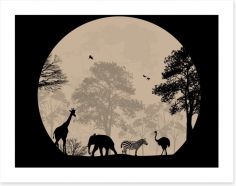 Moonlight safari Art Print 59750045