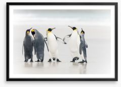 Dance of the penguins Framed Art Print 59772462