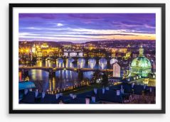 The bridges of Prague Framed Art Print 60177451