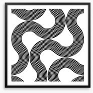 Mosaic curves Framed Art Print 60226618