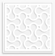 White on White Framed Art Print 60264730