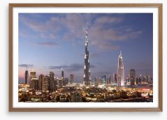 Dubai dusk Framed Art Print 60346810