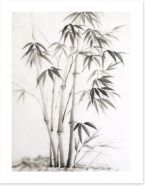 Bamboo watercolour Art Print 60401807