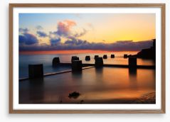 Coogee baths at sunrise Framed Art Print 60443659