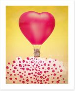 Heart balloon stardust Art Print 60630606