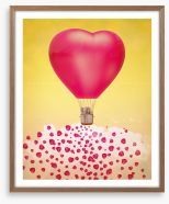 Heart balloon stardust Framed Art Print 60630606
