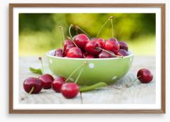Summer cherries Framed Art Print 60749867