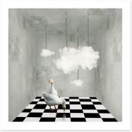 The room with clouds and ducks Art Print 60834864