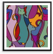 Cubism cats Framed Art Print 60905189