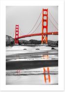 Golden Gate reflections Art Print 61029938