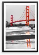 Golden Gate reflections Framed Art Print 61029938