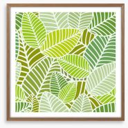 Green leaves Framed Art Print 61074916