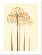 Autumn trees Art Print 61121267