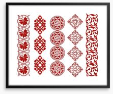 Ramadan in red Framed Art Print 61297502