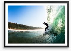 Dropping the hollow wave Framed Art Print 61361318