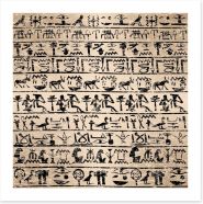 Hieroglyphs Art Print 61385167
