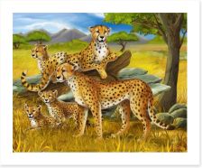 Cheetah safari Art Print 61522218