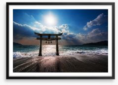 The shinto sea Framed Art Print 61573838