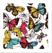 Butterfly flourish Art Print 61600350